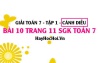 Giải bài 10 trang 11 Toán 7 Tập 1 SGK Cánh Diều